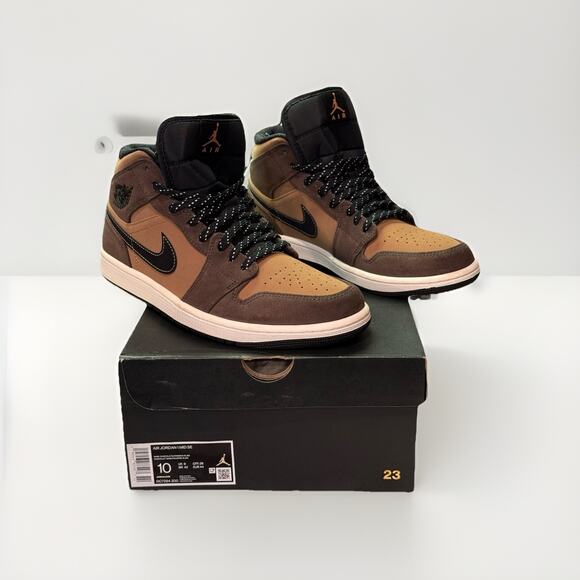 Air Jordan 1 Mid SE Dark Chocolate DC7294-200 Men’s Size 10